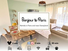 Bonjour to Paris - Disney, Balcon, Parking, 7 personnes